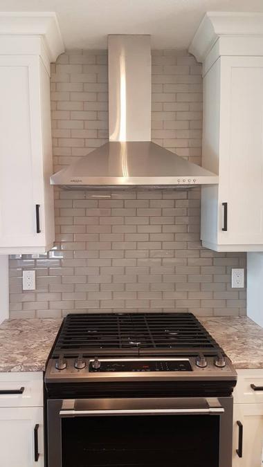 Oven back splash